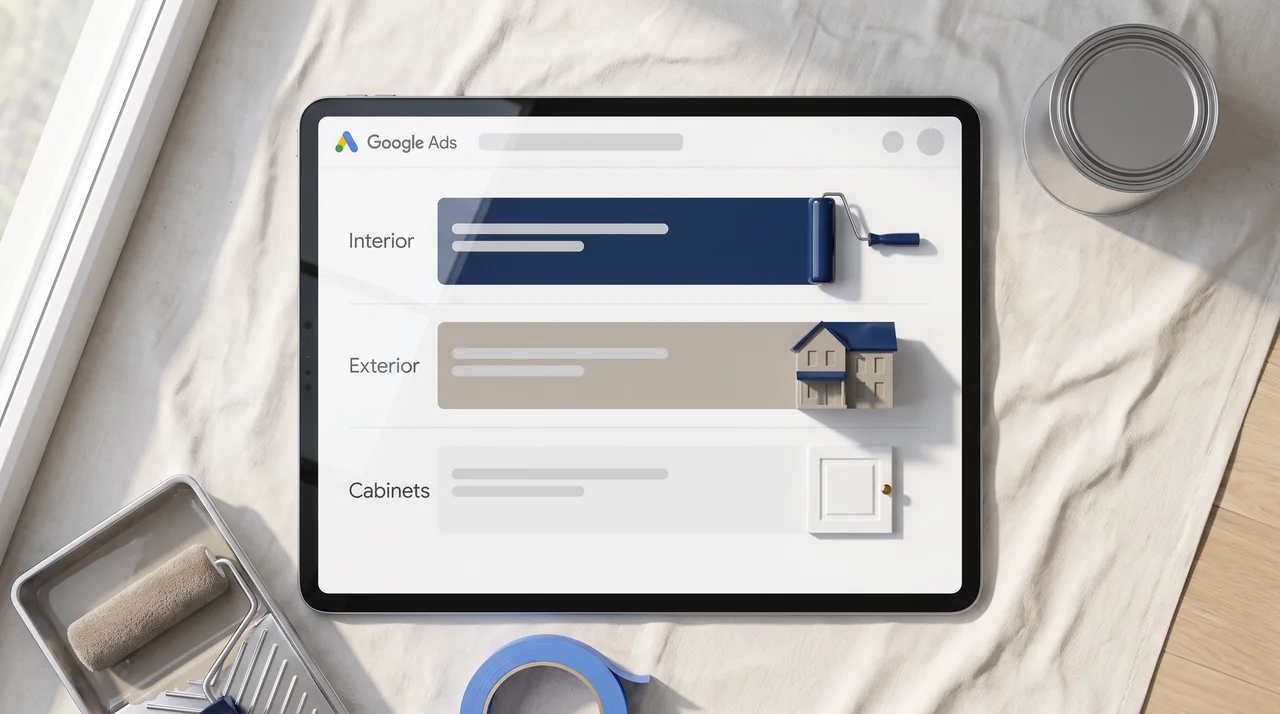 google ads para painting company